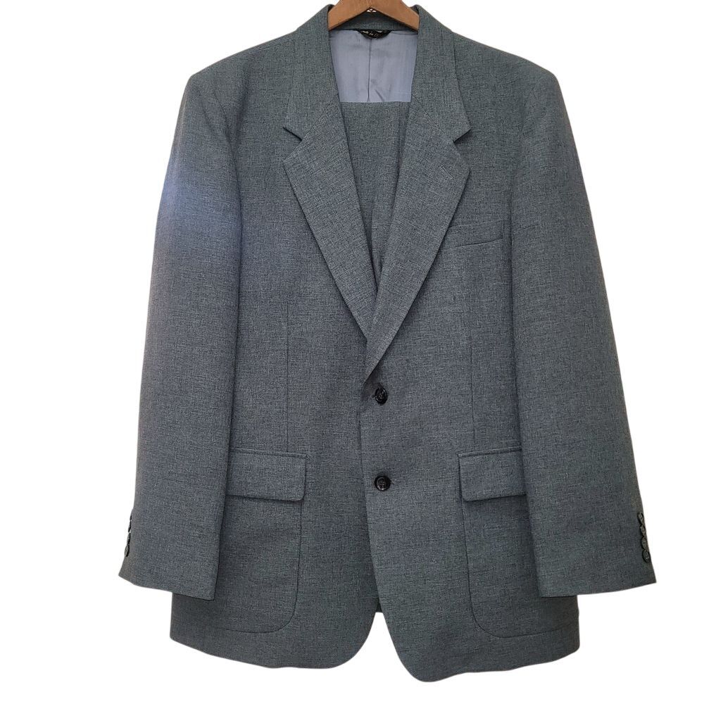 Westchester Classics Mens 2 Pc Suit Sport Coat Blazer Pants Old Money Office 42R